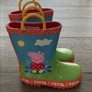 Toddler Peppa Pig Rain Boots size 8